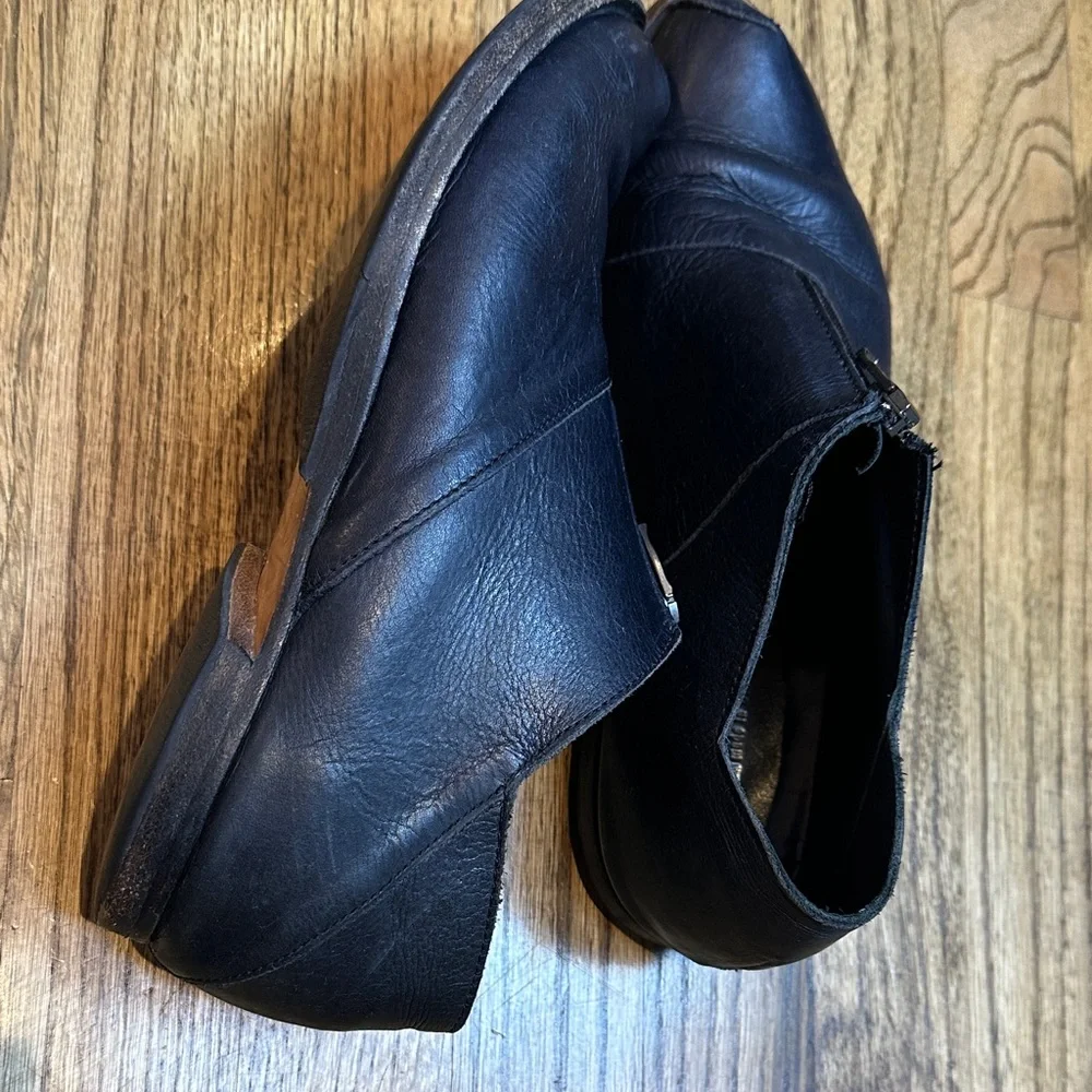 CYDWOQ Black Leather Women's Loafer shoes 40/10 - Picture 6 of 6